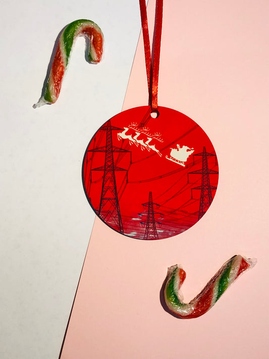 Red Pylon Christmas Decoration