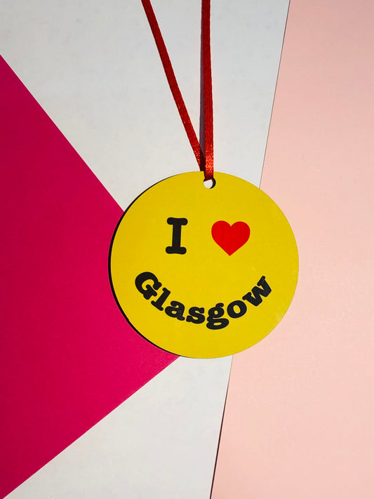 I Love Glasgow Christmas Decoration