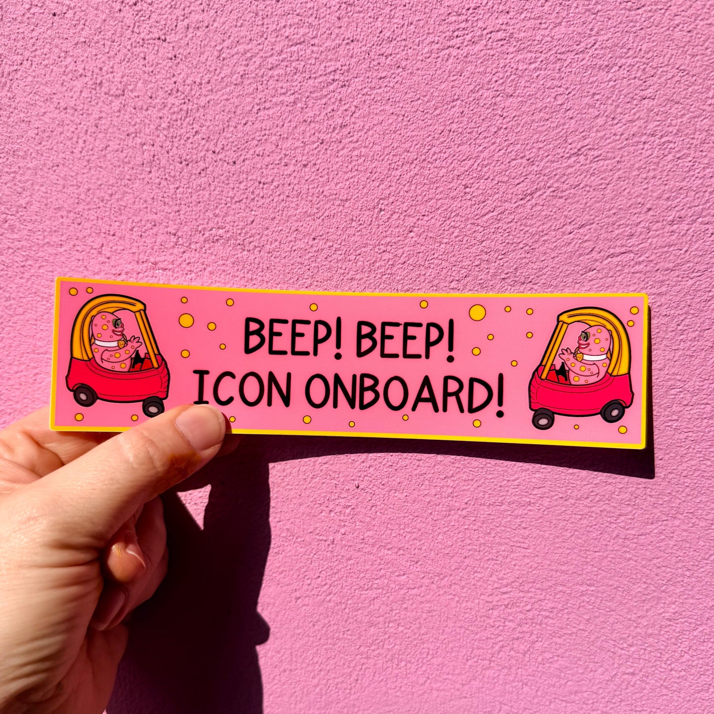 Beep Beep Blobby Icon Bumper Stickers