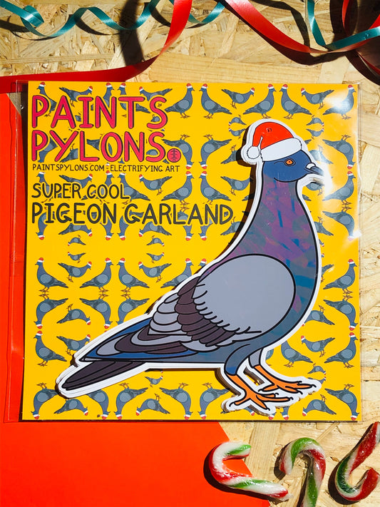 Coool Christmas Pigeon Garland