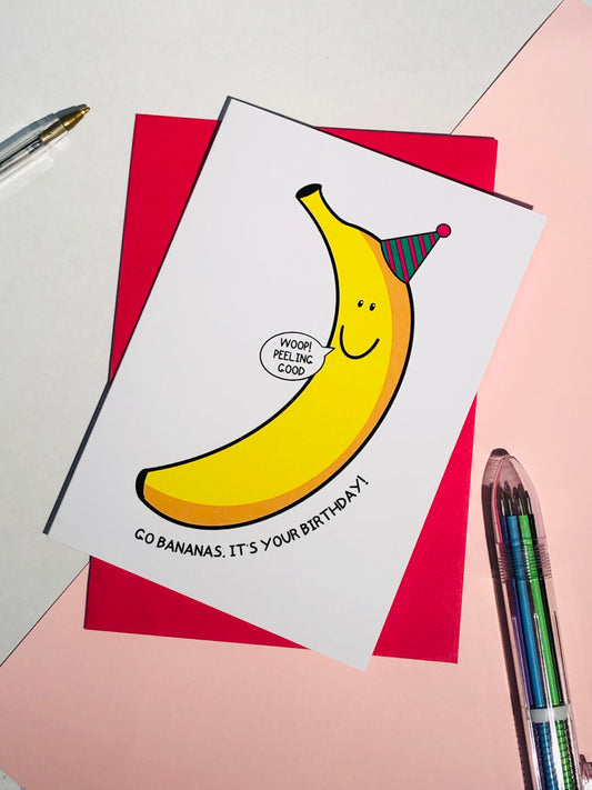 Banana Birthday Greetings Card