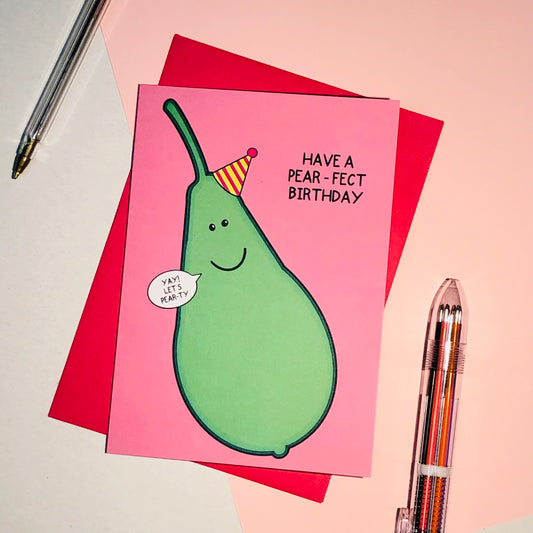 Pear-fect Birthday Greetings Card