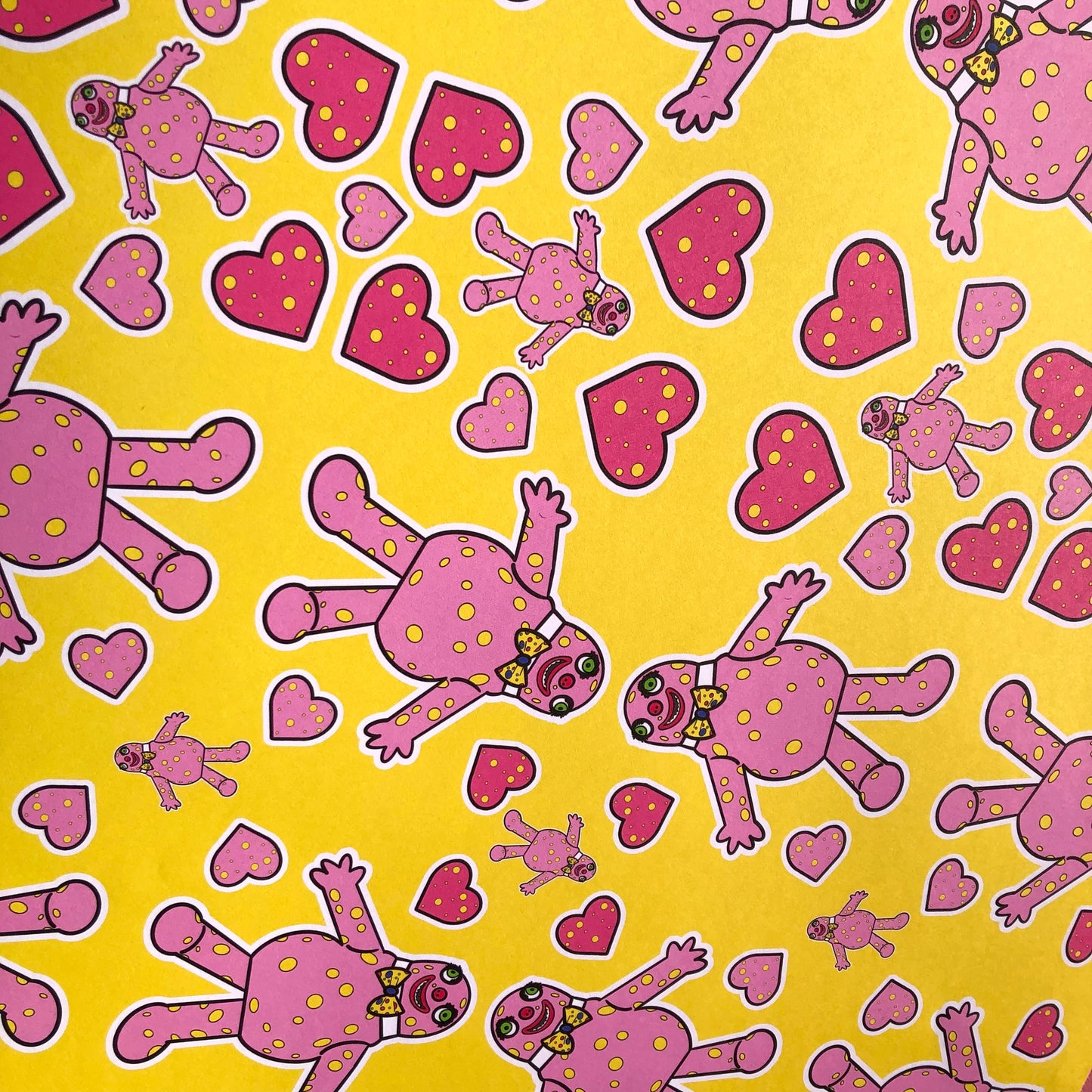 Blobby Heart Wrapping Paper