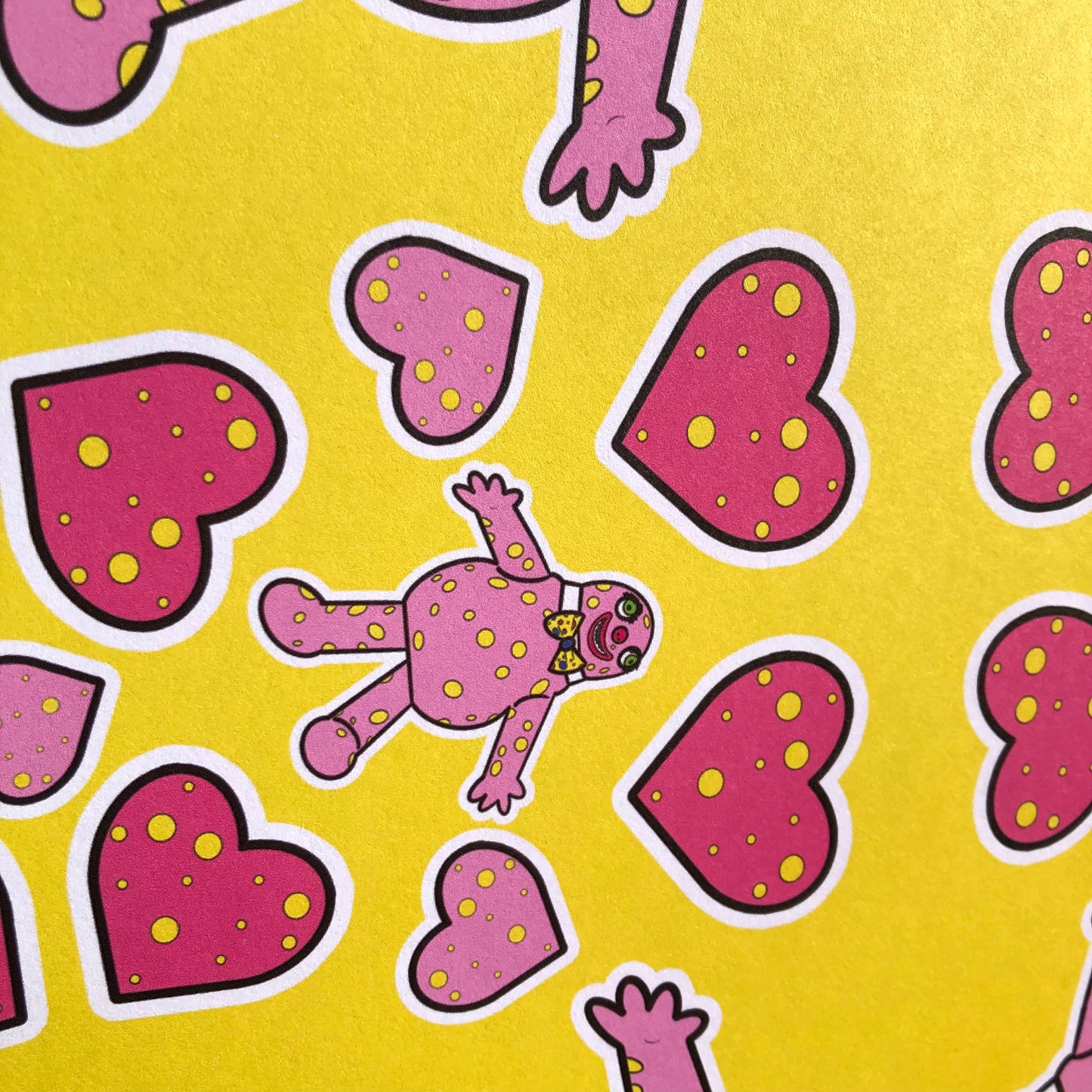 Blobby Heart Wrapping Paper