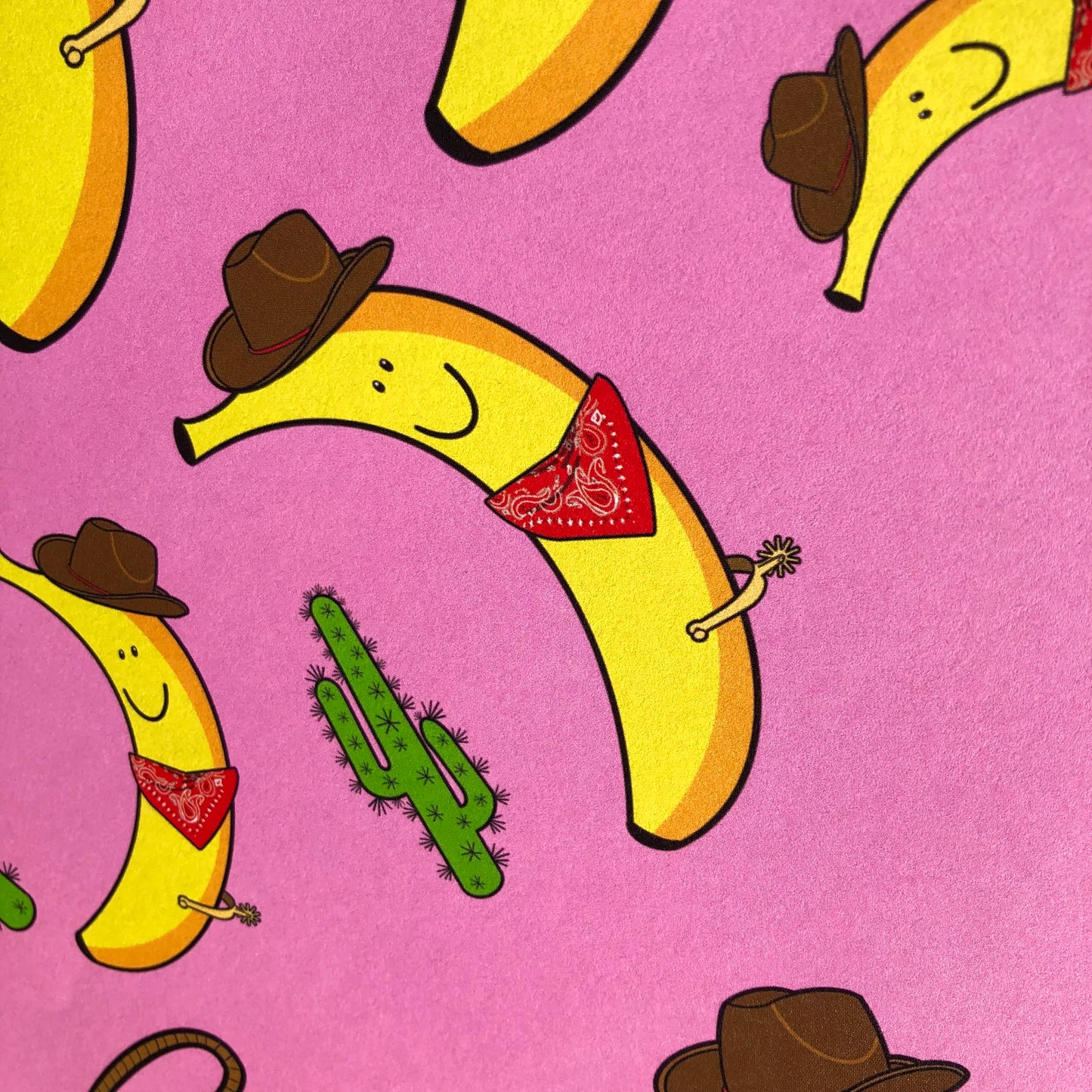 Cowboy Banana Wrapping Paper