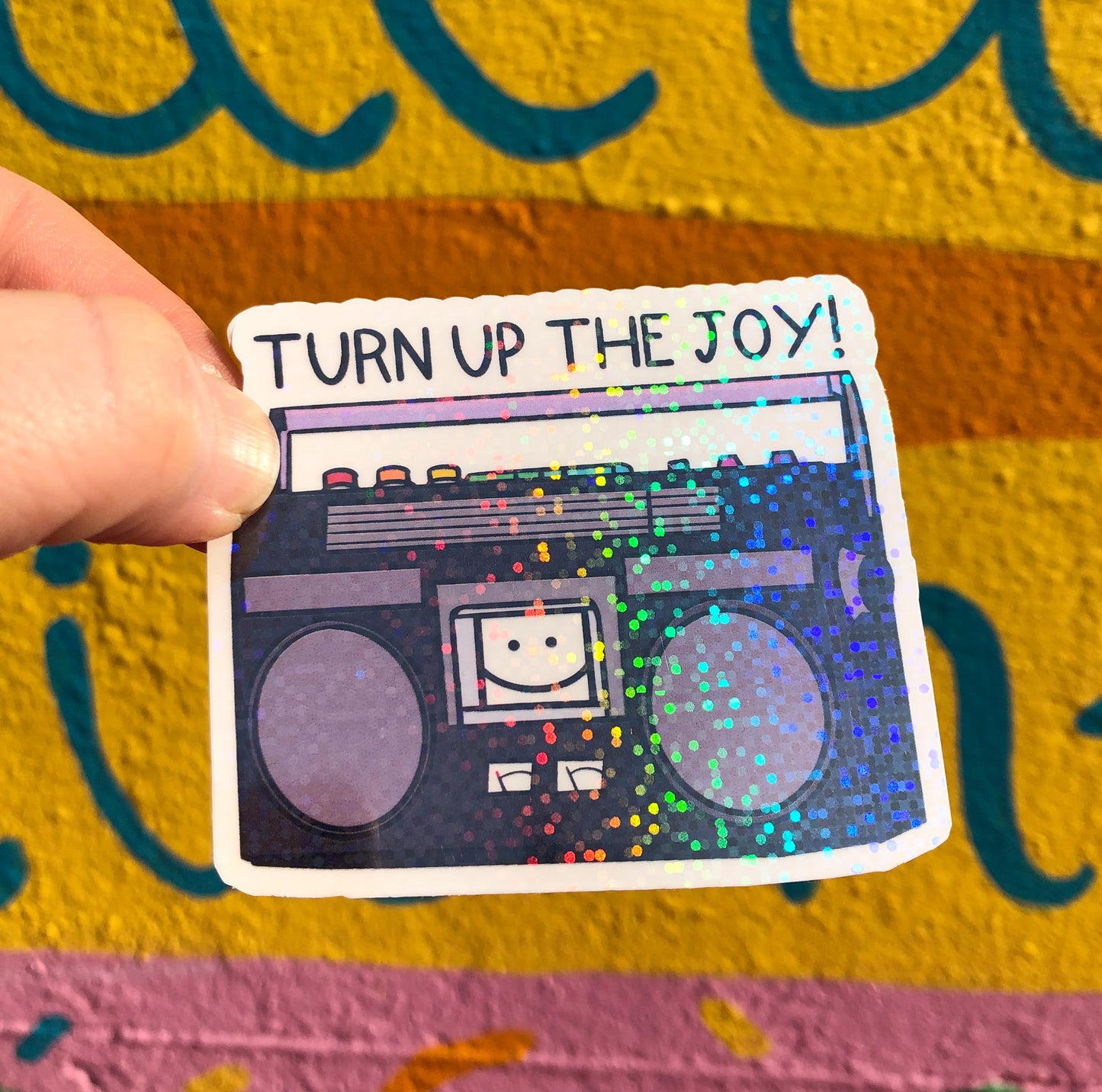 Turn Up The Joy Sticker