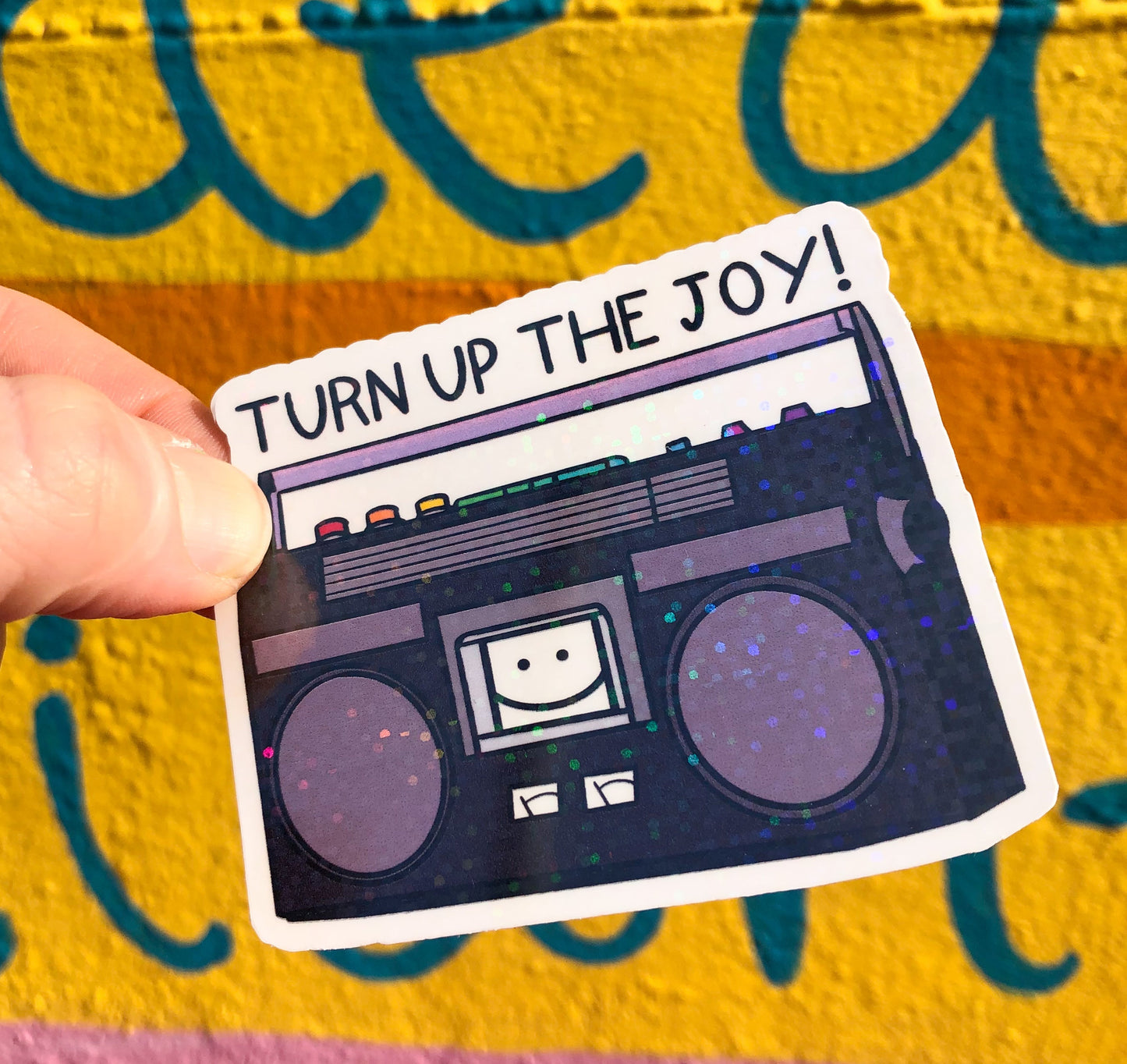 Turn Up The Joy Sticker