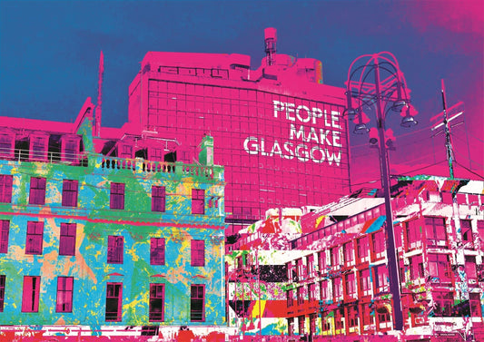 People Make Glasgow  and George Square Print
